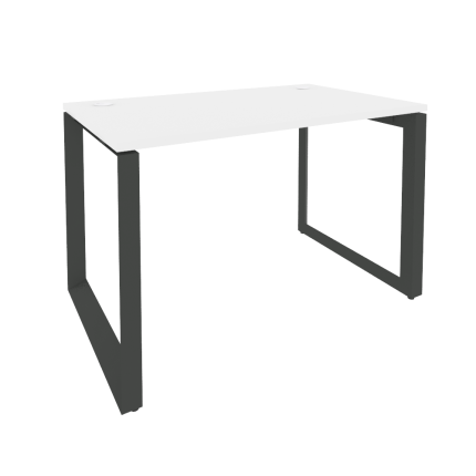 Onix Стол рабочий на О-образном м/к O.MO-SP-2.7 Белый Бриллиант/Металл Антрацит 1180*720*750