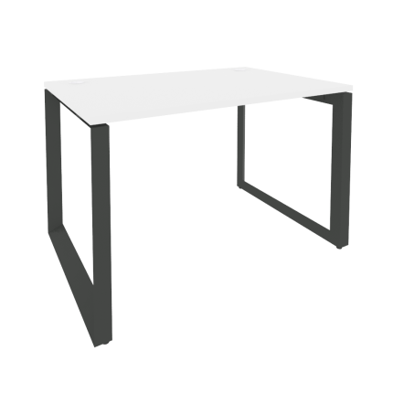 Onix Стол рабочий на О-образном м/к O.MO-SP-2.8 Белый Бриллиант/Металл Антрацит 1180*800*750