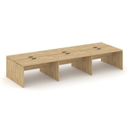 Style Project Рабочая станция 2-х сторон. SN-D.DRS-071 Тиквуд Светлый/Черная Заглушка 2940*1432*750