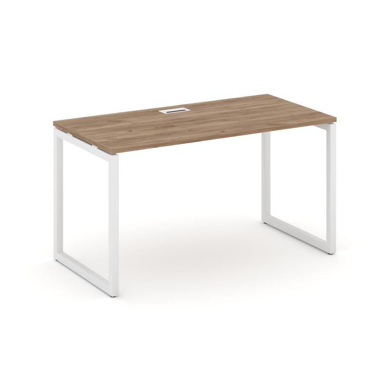 Дуб Табак/Металл Белый