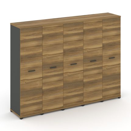 Concept Шкаф 5 узких секций, 4 ниши CN.STU-456 A Сандал Янтарный/Антрацит/Металл Антрацит 2084*420*1