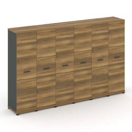 Concept Шкаф 6 узких секций, 4 ниши CN.STU-466 A Сандал Янтарный/Антрацит/Металл Антрацит 2500*420*1