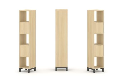 Style Project Набор стеллажа 1 сторон., 5 яр. SN.NS-511 Акация Лорка/Металл Антрацит 387*400*1982