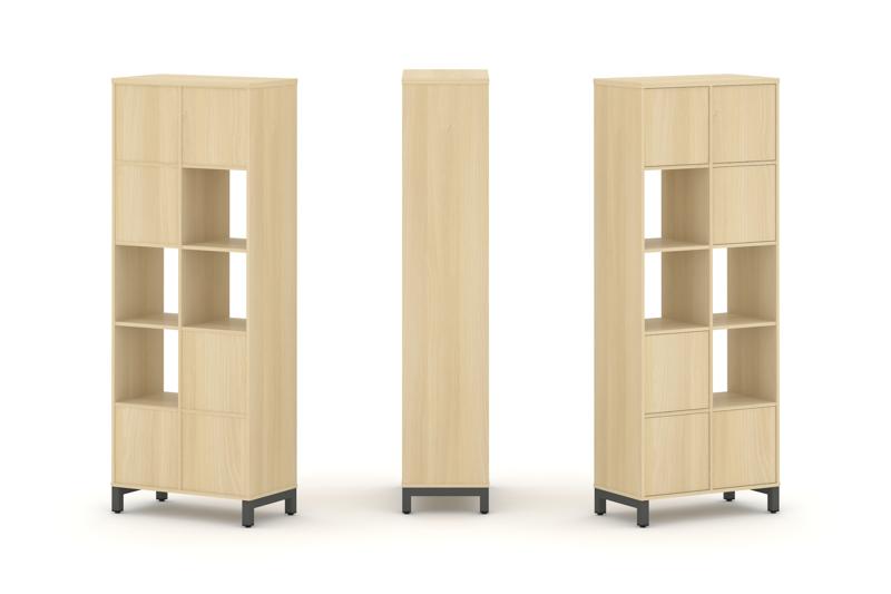 Style Project Набор стеллажа 1 сторон., 5 яр. SN.NS-521 Акация Лорка/Металл Антрацит 754*400*1982