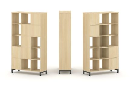 Style Project Набор стеллажа 1 сторон., 5 яр. SN.NS-531 Акация Лорка/Металл Антрацит 1121*400*1982