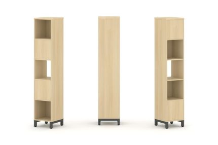 Style Project Набор стеллажа 2-х сторон., 5 яр. SN.NSD-511 Акация Лорка/Металл Антрацит 387*400*1982