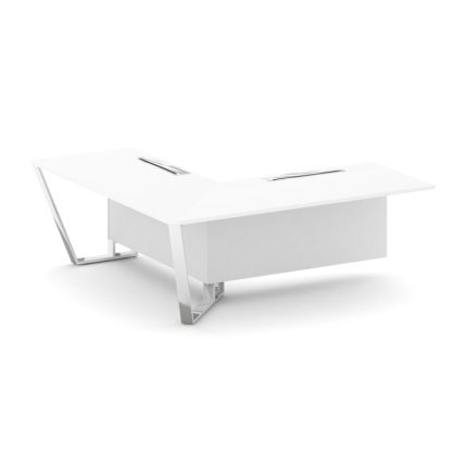 Steel Meet Завершающий угловой модуль левый MFK-PR.B.SPZOU-20(L) Белый/МДФ Ультраматт Белый Бриллиан