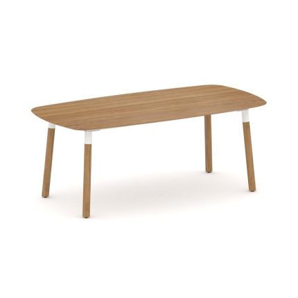 Oak Стол переговорный PR.C.SPRG-008.M Дуб Светлый/Белый Матовый Гладкий 2000*1000*750