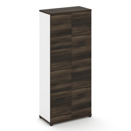 Concept Шкаф 1 широкая секция, 5 ниш CN.STS-512 B Дуб Мали/Белый Бриллиант/Металл Черный 836*420*192