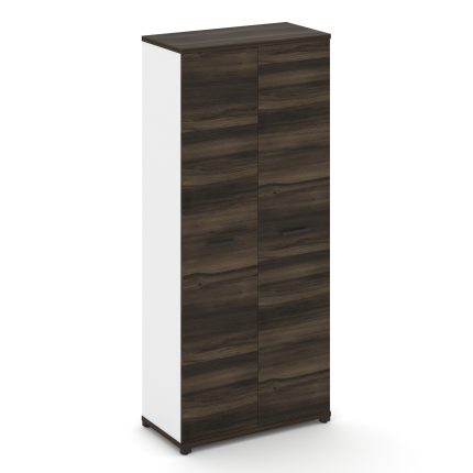 Concept Шкаф 1 широкая секция, 5 ниш CN.STS-518 B Дуб Мали/Белый Бриллиант/Металл Черный 836*420*192