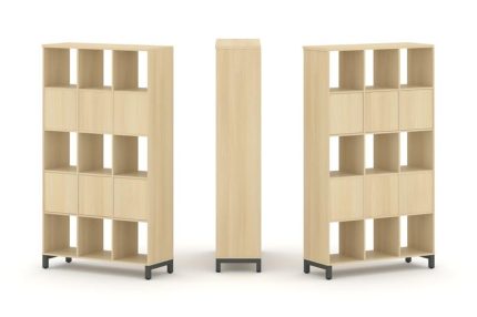 Style Project Набор стеллажа 2-х сторон., 5 яр. SN.NSD-531 Акация Лорка/Металл Антрацит 1121*400*198