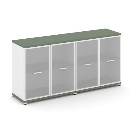 Concept Шкаф 2 широкие секции, 2 нишии CN.STS-223 RMW W Кобо/Белый Бриллиант/Металл Белый/Сатин 1668