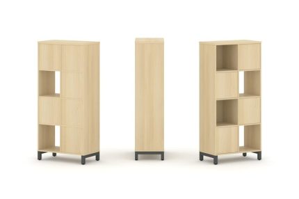 Style Project Набор стеллажа 1 сторон., 4 яр. SN.NS-421 Акация Лорка/Металл Антрацит 754*400*1615