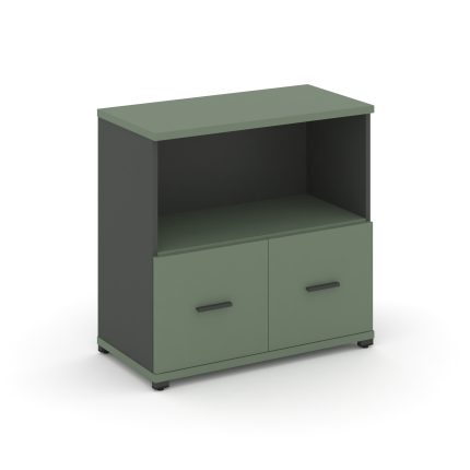 Concept Шкаф 1 широкая секция, 2 ниши CN.STS-211 A Кобо/Антрацит/Металл Антрацит 836*420*818