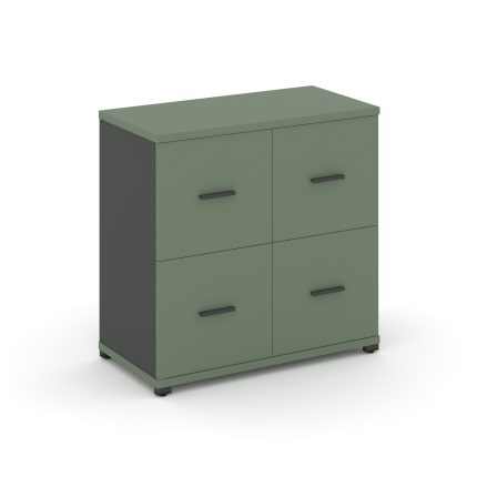 Concept Шкаф 1 широкая секция, 2 ниши CN.STS-212 A Кобо/Антрацит/Металл Антрацит 836*420*818