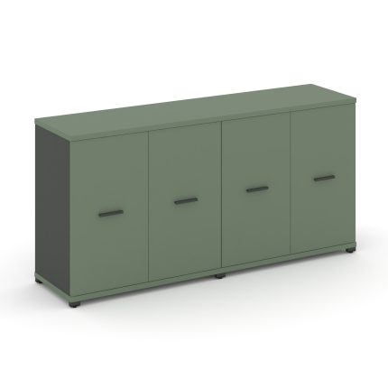 Concept Шкаф 2 широкие секции, 2 нишии CN.STS-223 A Кобо/Антрацит/Металл Антрацит 1668*420*818