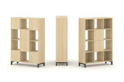 Style Project Набор стеллажа 1 сторон., 4 яр. SN.NS-431 Акация Лорка/Металл Антрацит 1121*400*1615