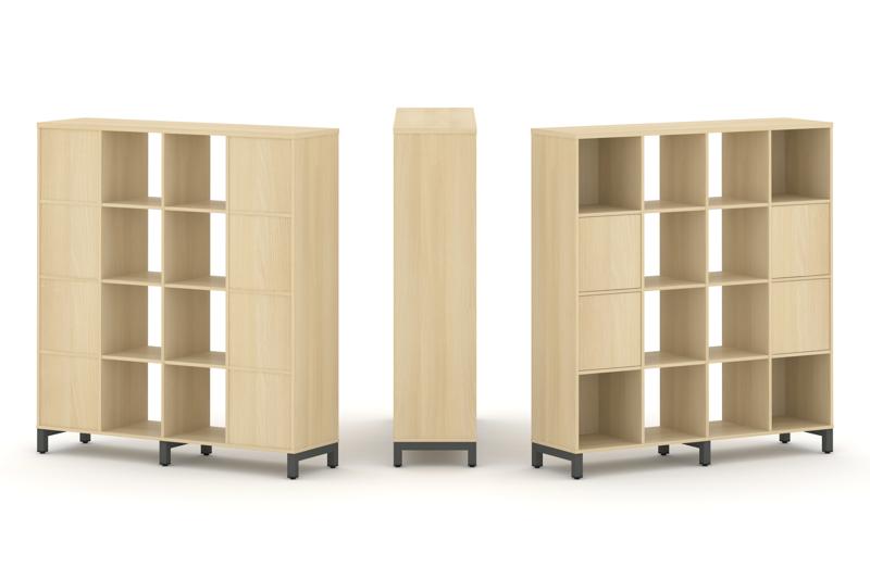 Style Project Набор стеллажа 1 сторон., 4 яр. SN.NS-441 Акация Лорка/Металл Антрацит 1488*400*1615