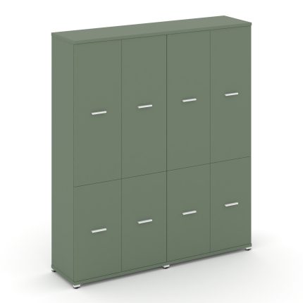 Concept Шкаф 2 широкие секции, 5 ниш CN.STS-522 W Кобо/Металл Белый 1668*420*1922