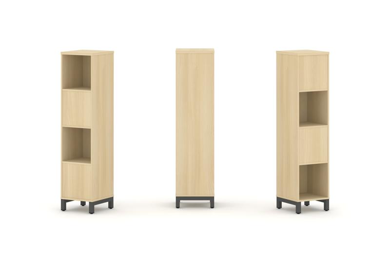 Style Project Набор стеллажа 2-х сторон., 4 яр. SN.NSD-411 Акация Лорка/Металл Антрацит 387*400*1615