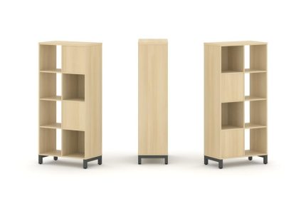 Style Project Набор стеллажа 2-х сторон., 4 яр. SN.NSD-421 Акация Лорка/Металл Антрацит 754*400*1615