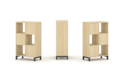 Style Project Набор стеллажа 1 сторон., 3 яр. SN.NS-321 Акация Лорка/Металл Антрацит 754*400*1248