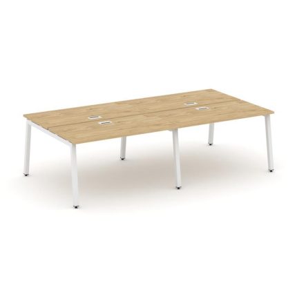 Style Project Рабочая станция 2-х сторон. SN-5A.DRS-051 Тиквуд Светлый/Металл Белый 1960*1632*750