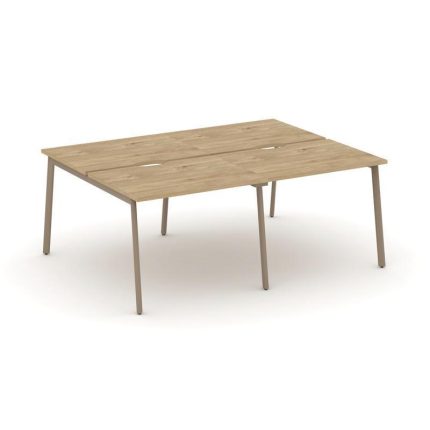 Estetica Рабочая станция 4 места ES.D.RS-4.1-VP Тиквуд Светлый/Металл Латте 1960*1500*750