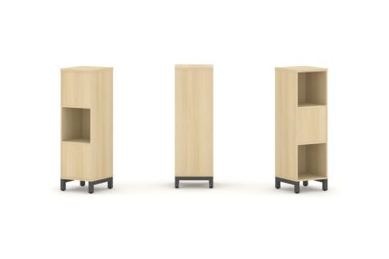 Style Project Набор стеллажа 2-х сторон., 3 яр. SN.NSD-311 Акация Лорка/Металл Антрацит 387*400*1248