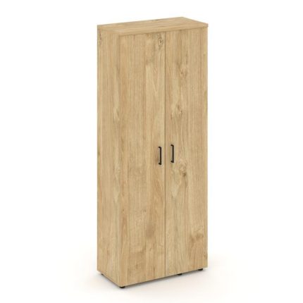 Style Project Гардероб широкий неглуб. SN.GB.E-003 Тиквуд Светлый/Черный Ручки 796*400*1982