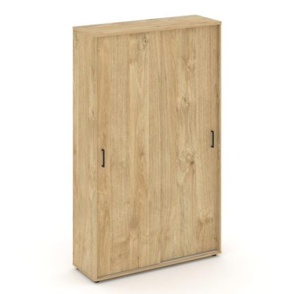 Style Project Шкаф-купе для одежды SN.SHK.E-003 Тиквуд Светлый/Черный Ручки 1200*400*1982