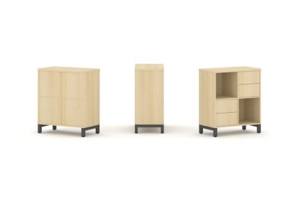 Style Project Набор стеллажа 1 сторон., 2 яр. SN.NS-221 Акация Лорка/Металл Антрацит 754*400*881