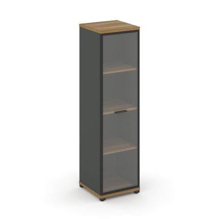 Concept Шкаф 1 узкая секция, 4 ниши CN.STU-416 RPB A Сандал Янтарный/Антрацит/Металл Антрацит/Прозра