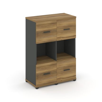 Concept Шкаф 2 узкие секции, 3 ниши CN.STU-325 A Сандал Янтарный/Антрацит/Металл Антрацит 836*420*11