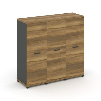 Concept Шкаф 3 узкие секции, 3 ниши CN.STU-336 A Сандал Янтарный/Антрацит/Металл Антрацит 1252*420*1