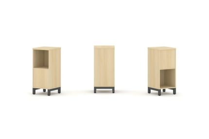 Style Project Набор стеллажа 2-х сторон., 2 яр. SN.NSD-211 Акация Лорка/Металл Антрацит 387*400*881