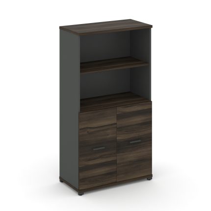 Concept Шкаф 1 широкая секция, 4 ниши CN.STS-411 A Дуб Мали/Антрацит/Металл Антрацит 836*420*1554