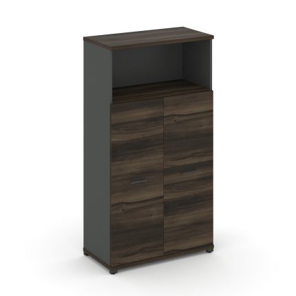 Concept Шкаф 1 широкая секция, 4 ниши CN.STS-413 A Дуб Мали/Антрацит/Металл Антрацит 836*420*1554