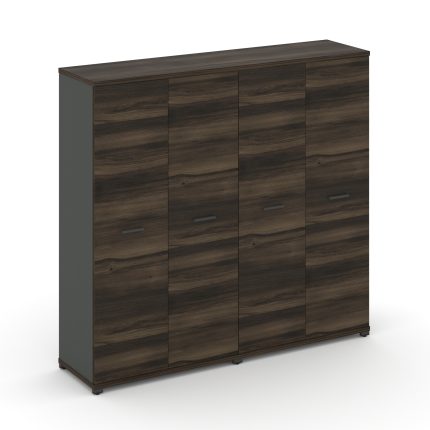 Concept Шкаф 2 широкие секции, 4 ниши CN.STS-426 A Дуб Мали/Антрацит/Металл Антрацит 1668*420*1554