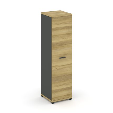 Concept Шкаф 1 узкая секция, 4 ниши CN.STU-416 A Дуб Винченцо/Антрацит/Металл Антрацит 420*420*1554