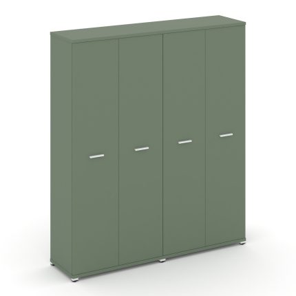 Concept Шкаф 2 широкие секции, 5 ниш CN.STS-528 W Кобо/Металл Белый 1668*420*1922