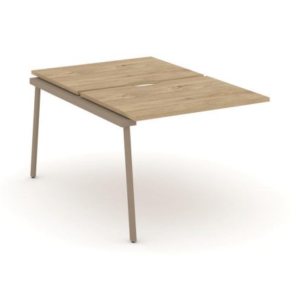 Estetica Двойной наборный элемент рабочей станциии ES.2.NRS-1-VP Тиквуд Светлый/Металл Латте 980*150