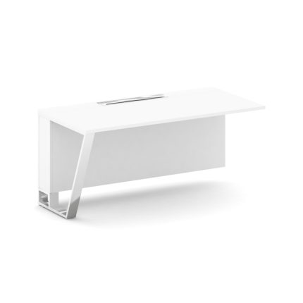 Steel Meet Завершающий модуль MFK-PR.B.SPZO-16(L) Белый/МДФ Ультраматт Белый Бриллиант/Нержавеющая с