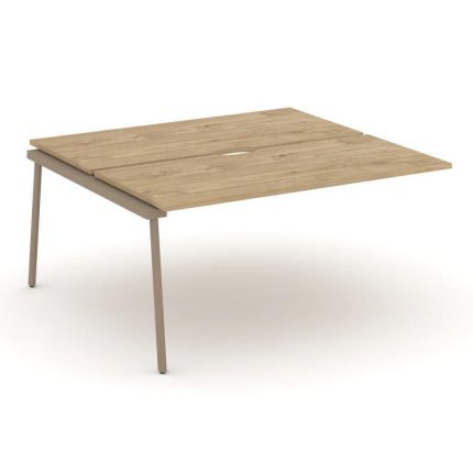 Estetica Двойной наборный элемент рабочей станциии ES.2.NRS-4-VP Тиквуд Светлый/Металл Латте 1580*15