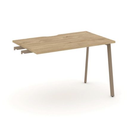 Estetica Стол приставка к опорным тумбам ES.SPR-2-VP Тиквуд Светлый/Металл Латте 1180*730*750