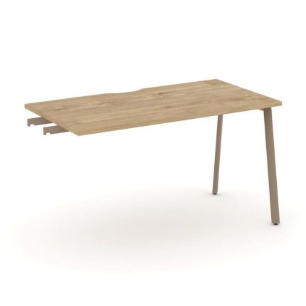 Estetica Стол приставка к опорным тумбам ES.SPR-3-VP Тиквуд Светлый/Металл Латте 1380*730*750