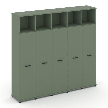 Concept Шкаф 5 узких секций, 5 ниш CN.STU-556 B Кобо/Металл Черный 2084*420*1922