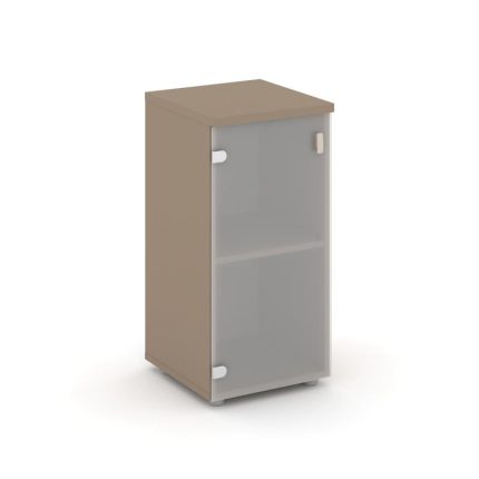 Estetica Шкаф низкий узкий левый ES.SU-3.2 (L) Латте/Сатин матовый 400*420*823