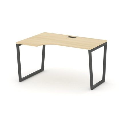 Style Project Стол рабочий эргоном. SN-4T2.SPA-011(L) Акация Лорка/Металл Антрацит/Заглушка Пластик