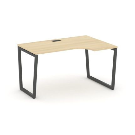Style Project Стол рабочий эргоном. SN-4T2.SPA-022(R) Акация Лорка/Металл Антрацит/Заглушка Пластик